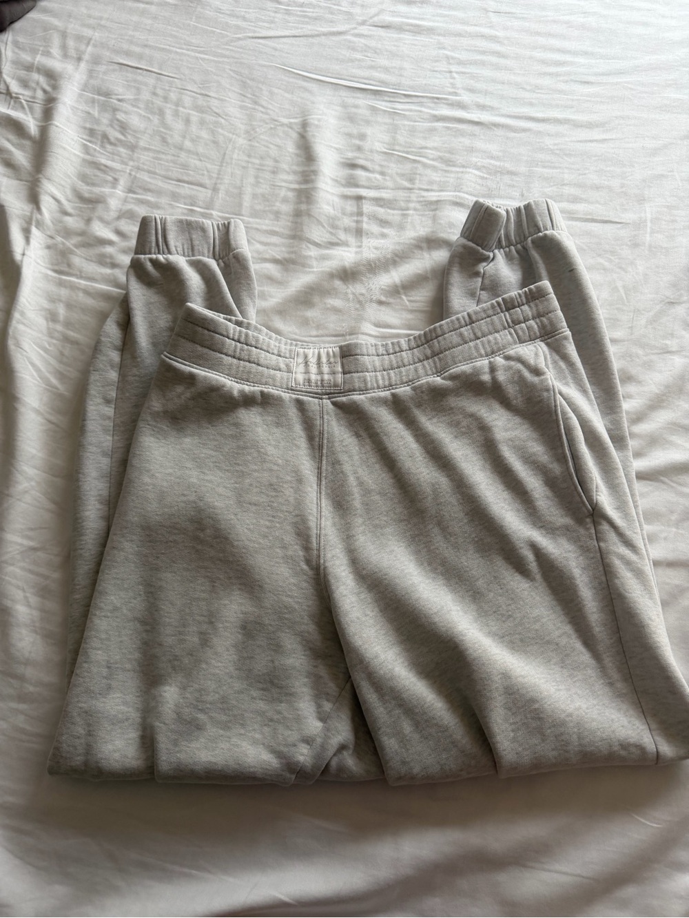Hollister Light Gray Fleece Jogger Pants
